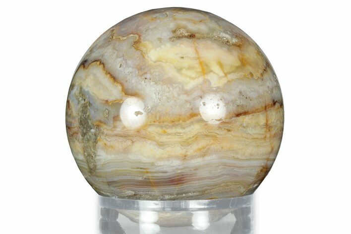 Polished Banded Lace Agate Sphere #328001